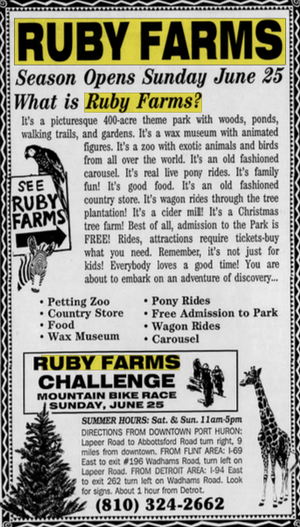 Ruby Farms - Jun 21 1995 Ad (newer photo)